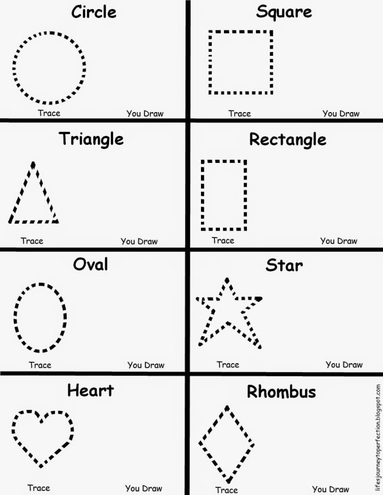 Preschool Worksheets Shapes