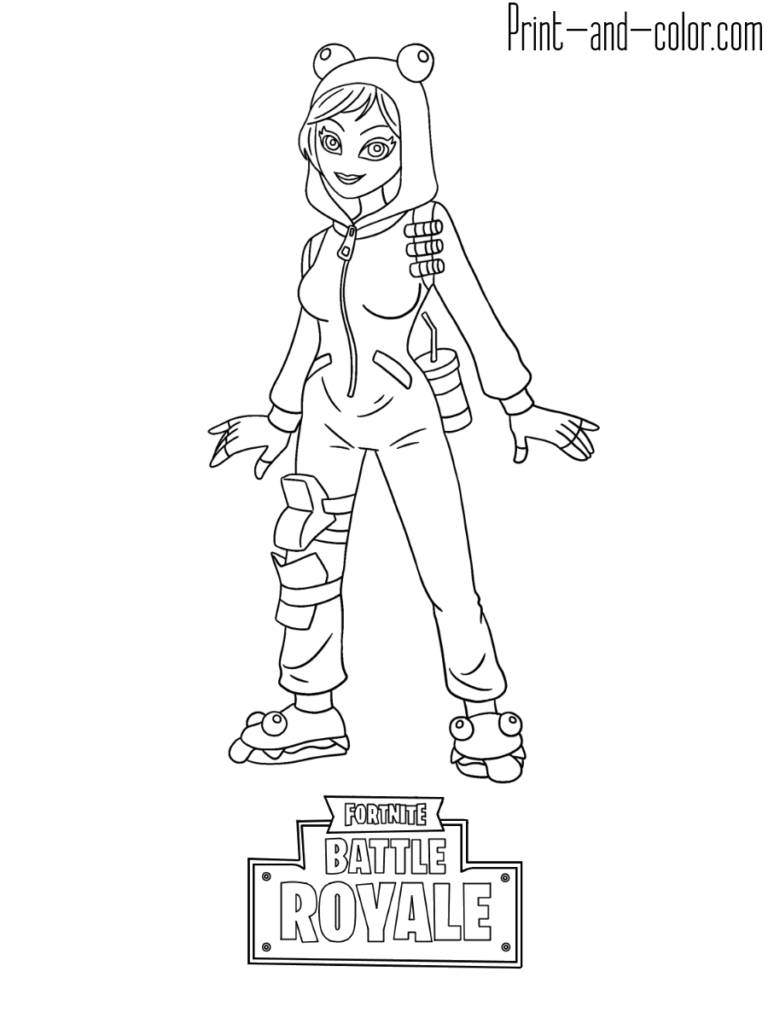 Fortnite Coloring Page