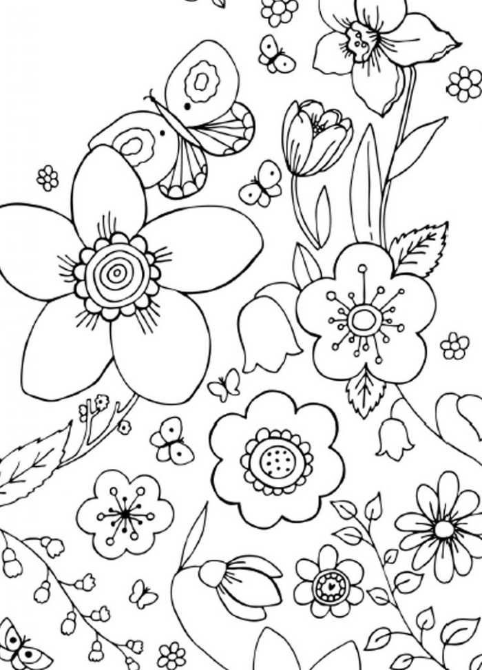 Flower Coloring Pages