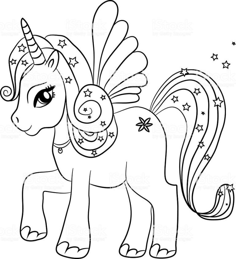 Unicorn Coloring Pages