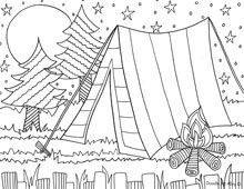 Camping Coloring Pages