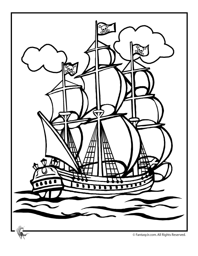 Ship Coloring Pages