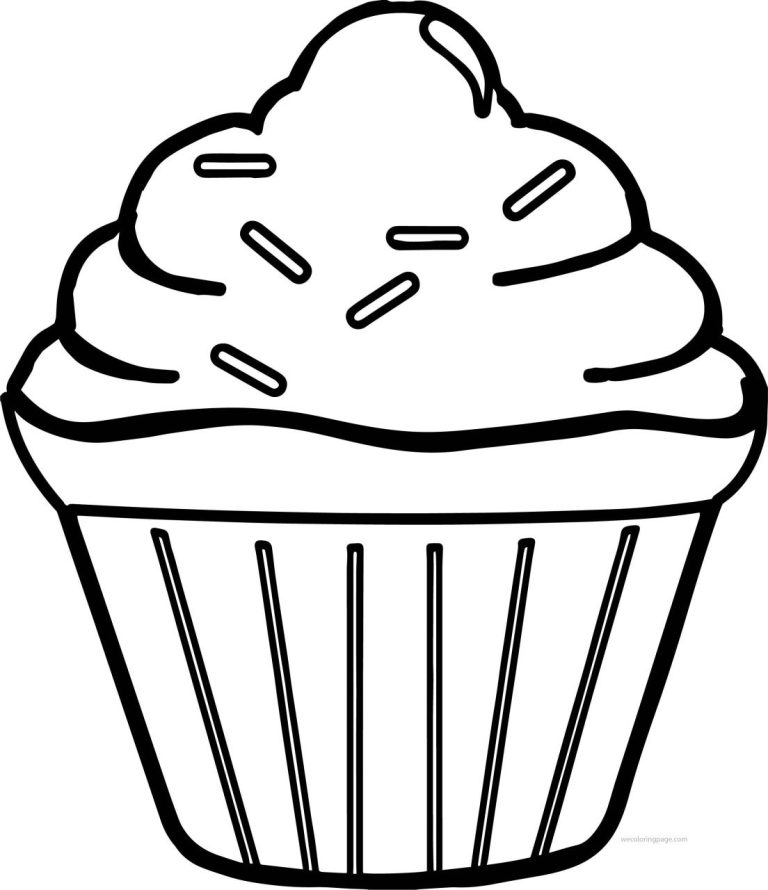 Cupcake Coloring Pages