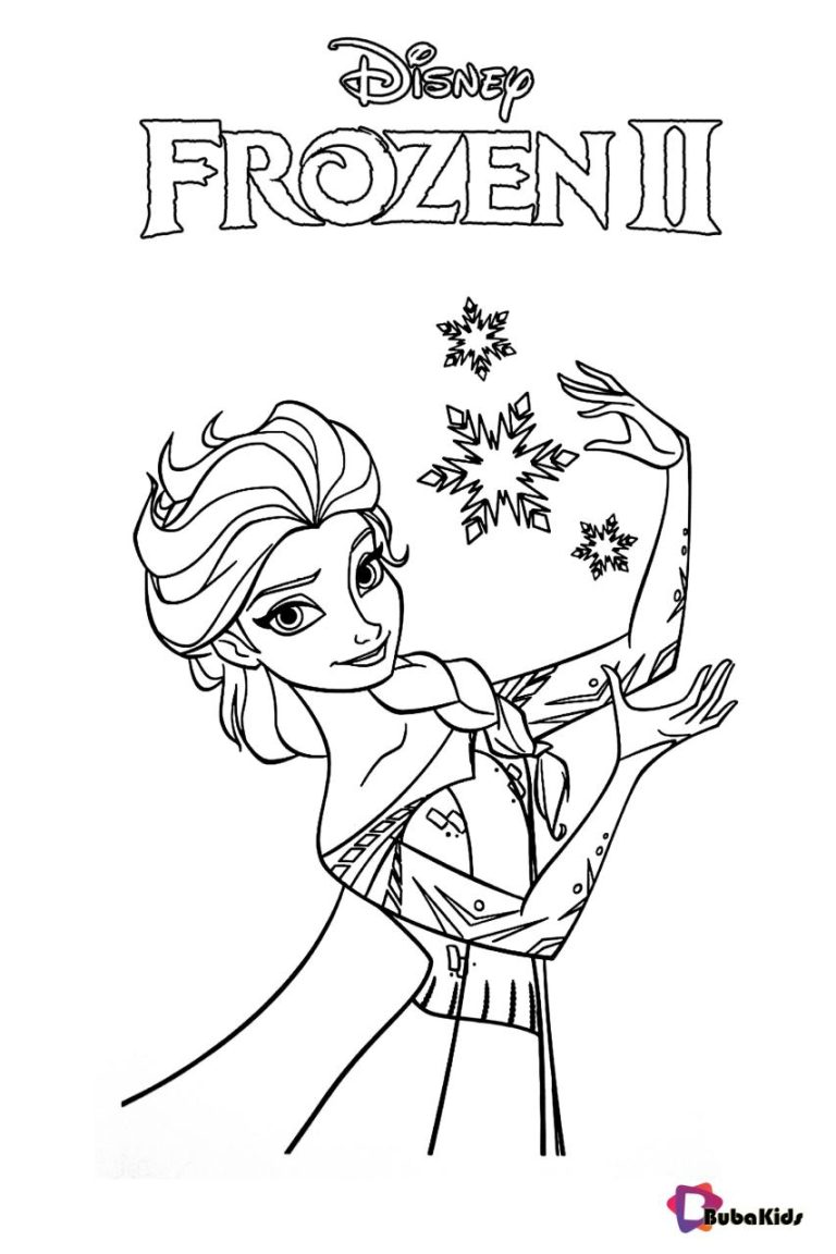 Princess 2 Year Old Frozen 2 Coloring Pages