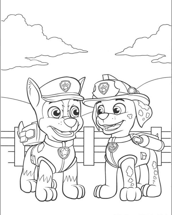 Paw Patrol Printable Coloring Pages