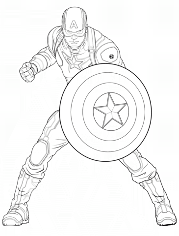 Captain Marvel Coloring Pages