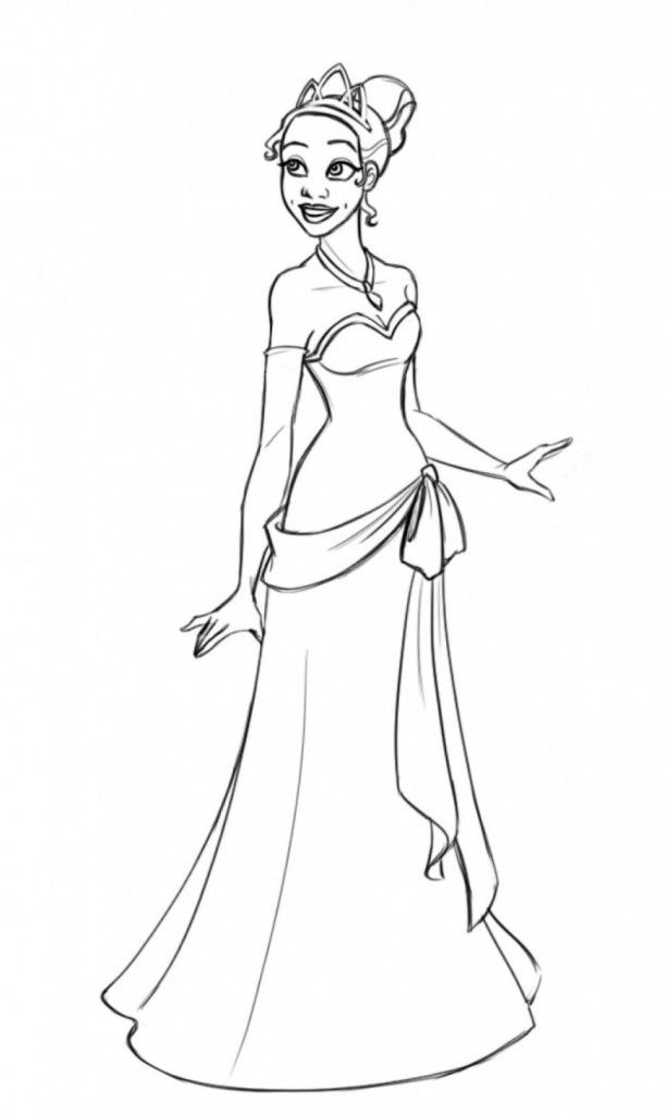 Tiana Coloring Pages