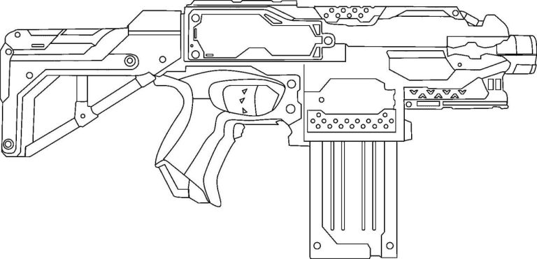 Nerf Coloring Pages