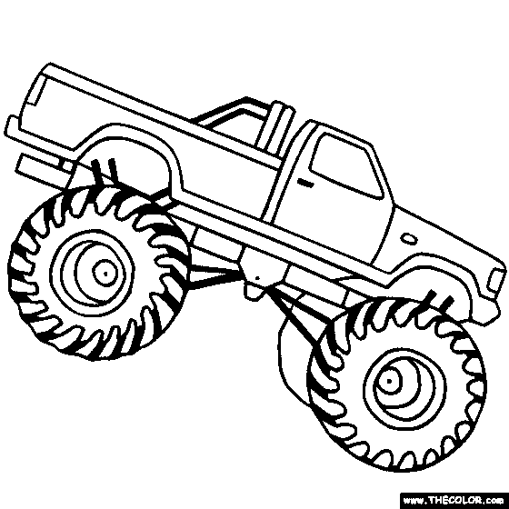 Monster Truck Coloring Pages