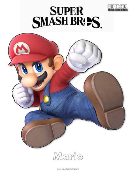 Super Smash Bros Coloring Pages