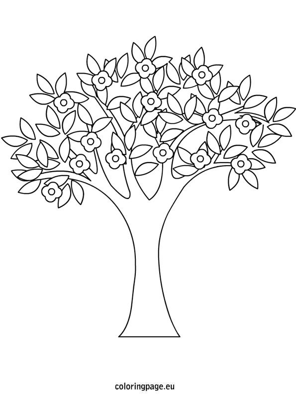 Tree Coloring Pages