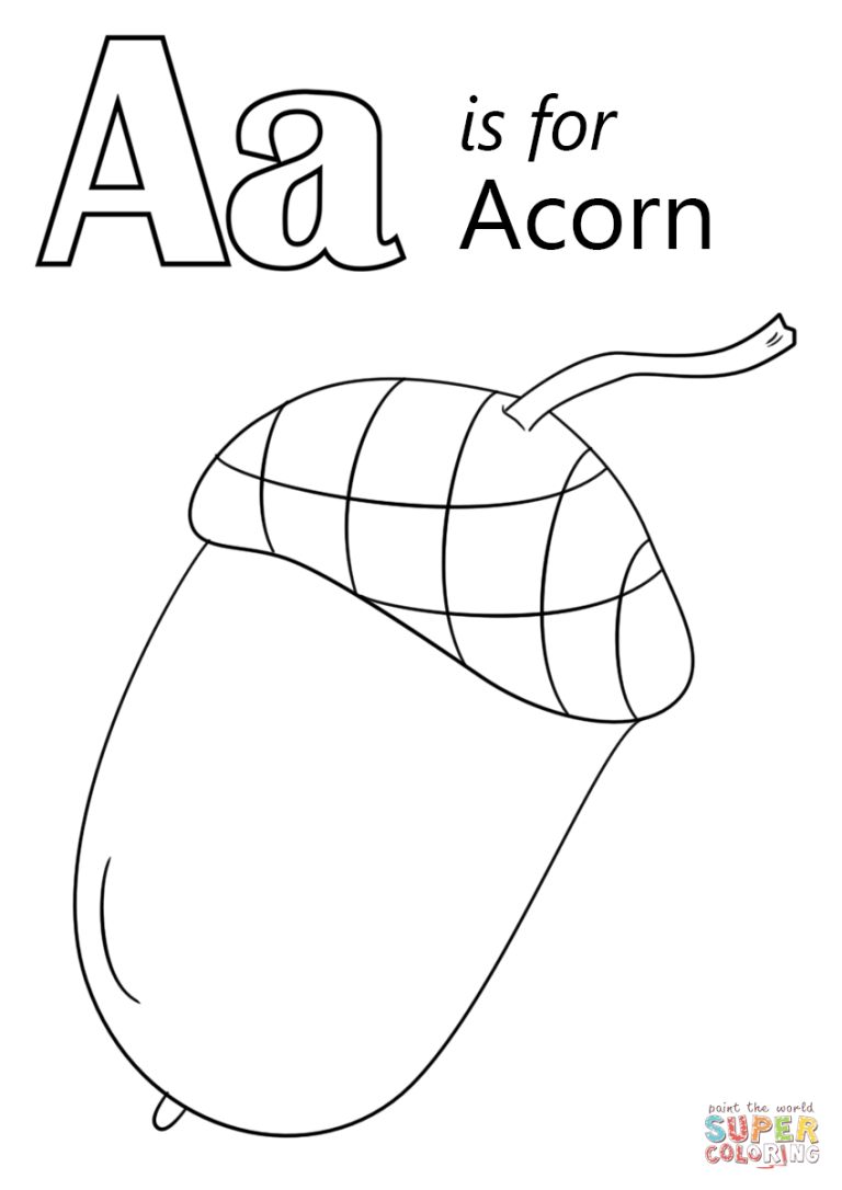 Acorn Coloring Pages