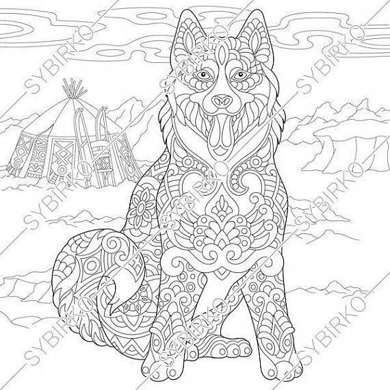 Husky Coloring Pages