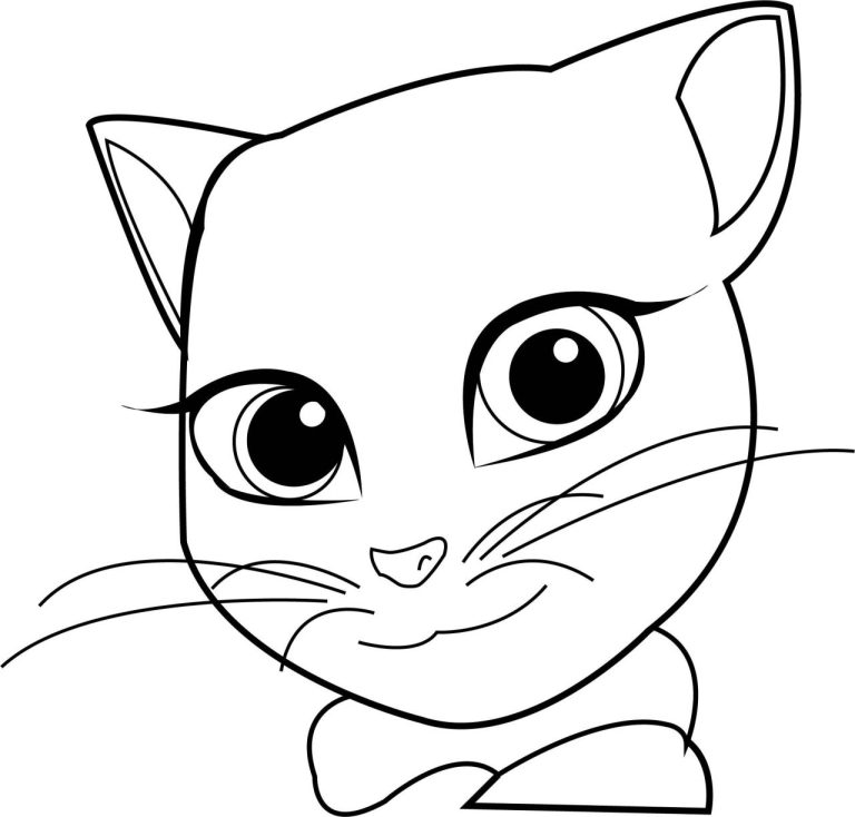 Talking Tom Coloring Pages