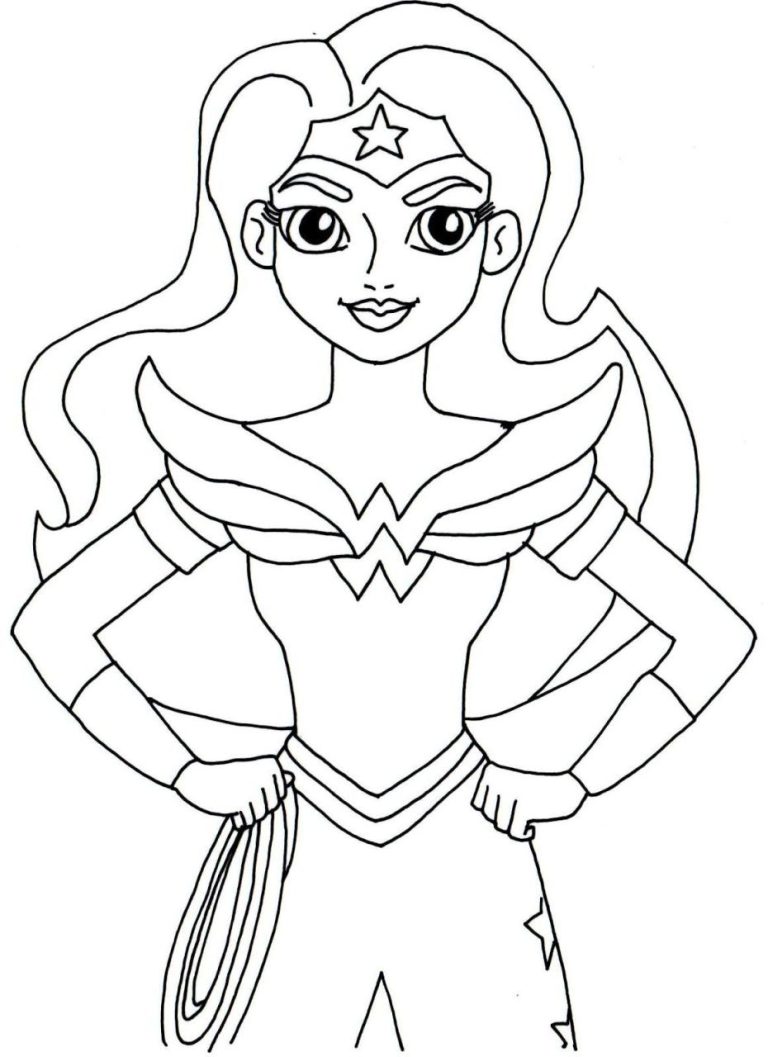 Wonder Woman Colouring Pages