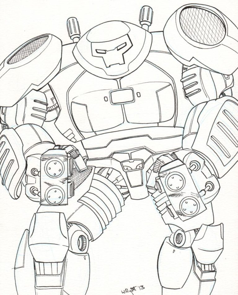 Hulkbuster Coloring Page