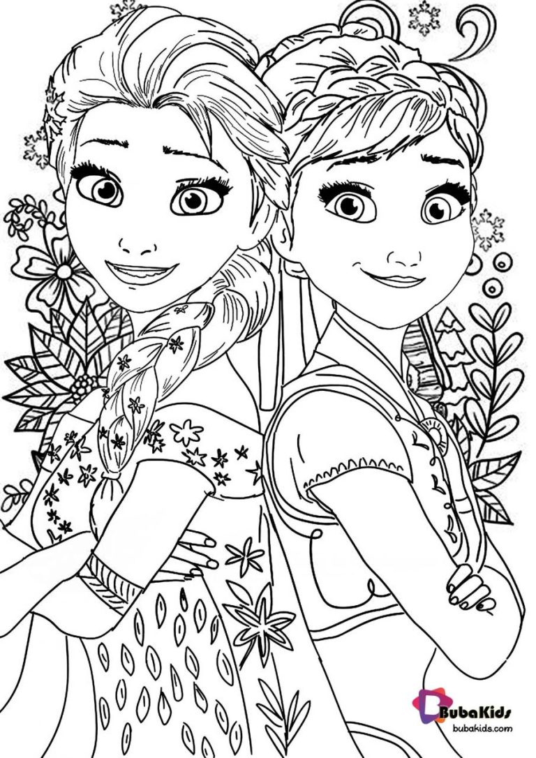 Frozen Pictures To Colour