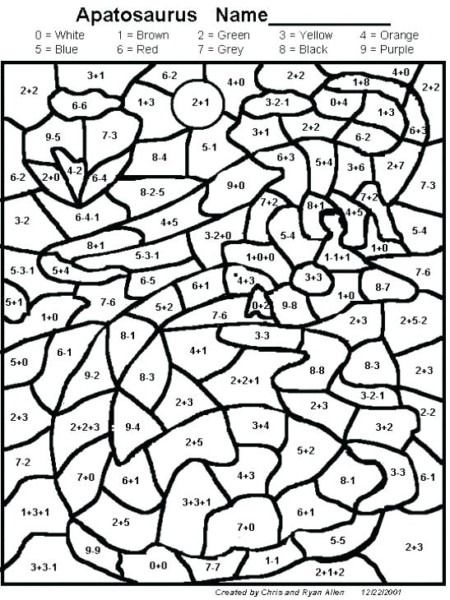 Math Coloring Worksheets