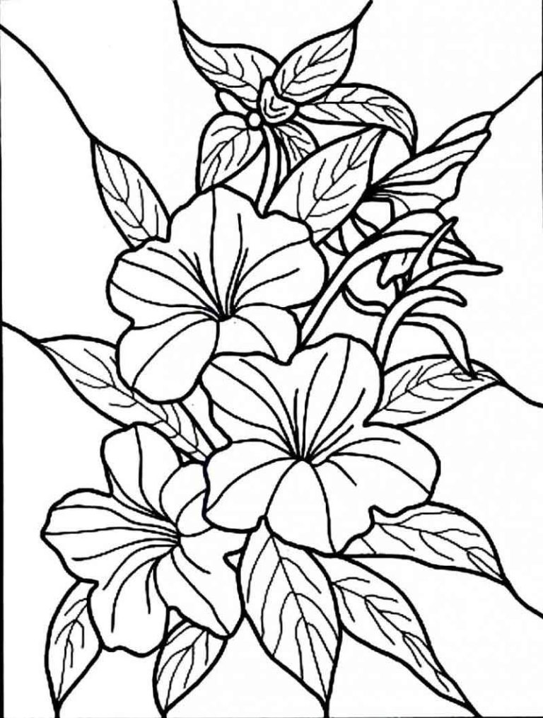 Flower Printable Coloring Pages