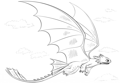 Toothless Coloring Pages