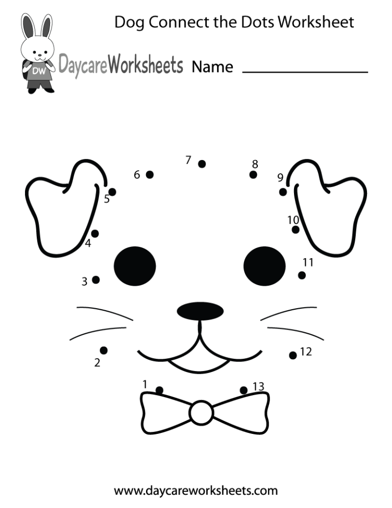 Dot To Dot Worksheets