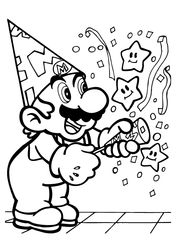 Mario Brothers Coloring Pages