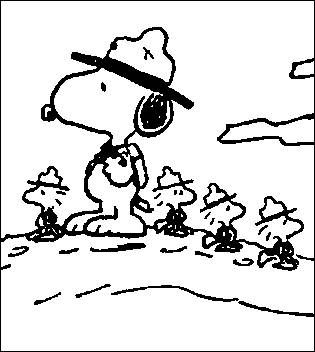 Snoopy Coloring Pages