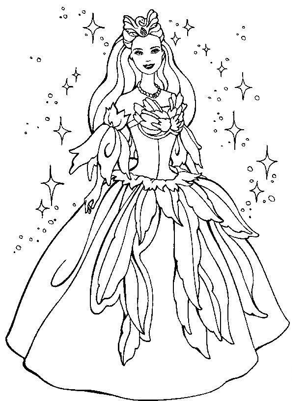 Barbie Printable Coloring Pages