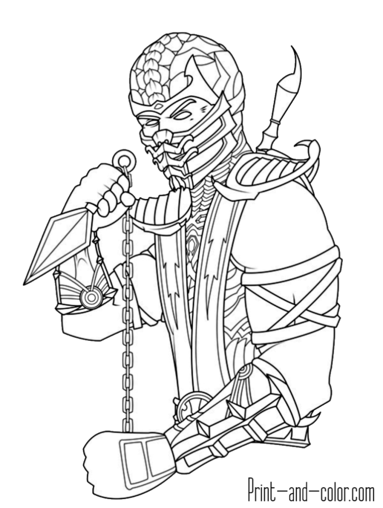 Mortal Kombat Coloring Pages