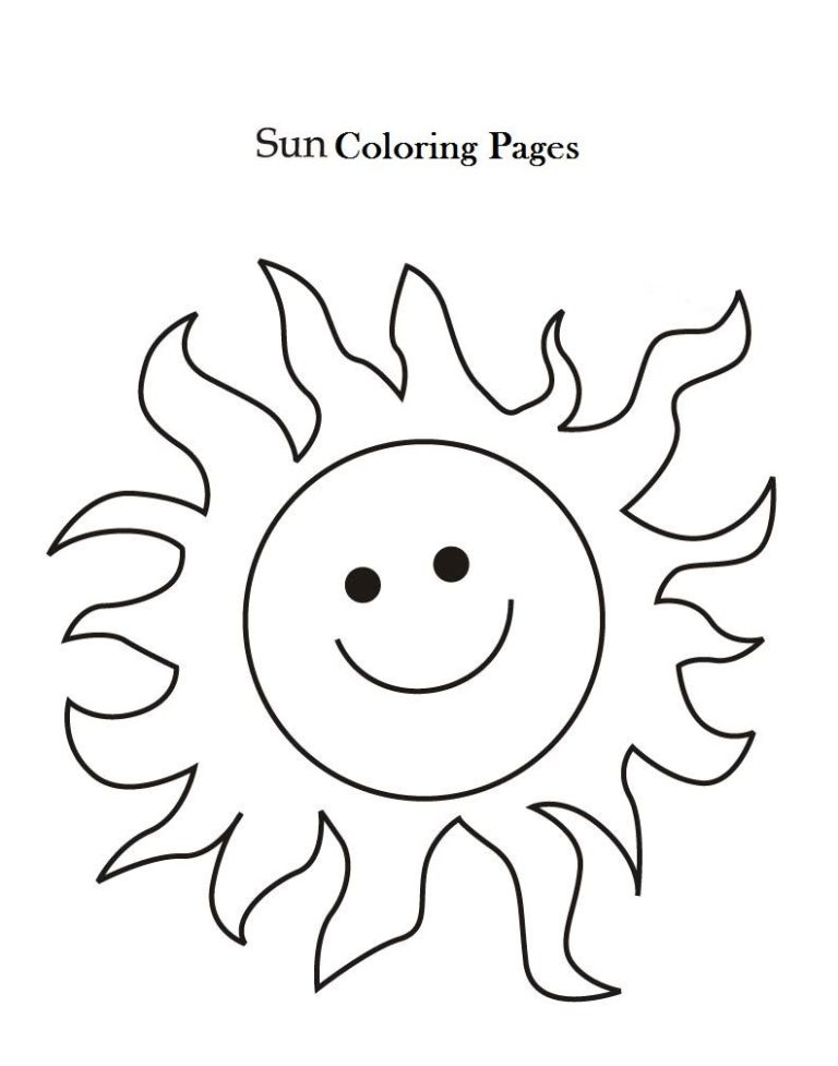 Sun For Coloring