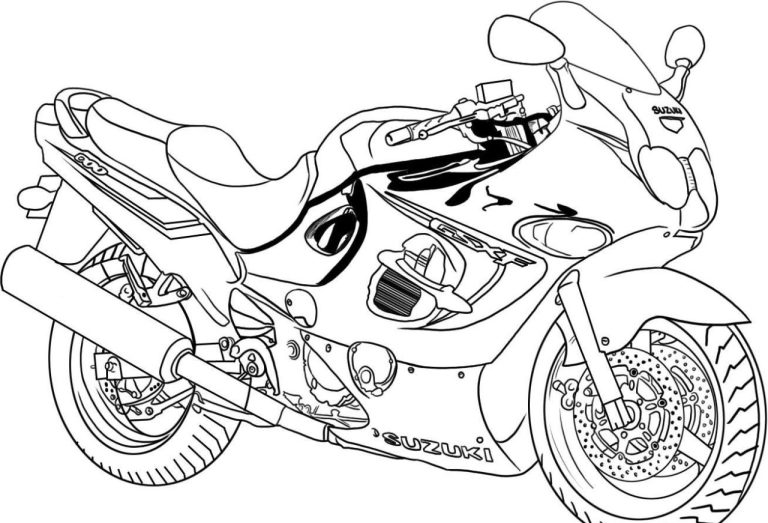 Motorcycle Coloring Pages