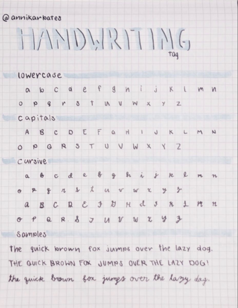 Aesthetic Handwriting Practice Sheets