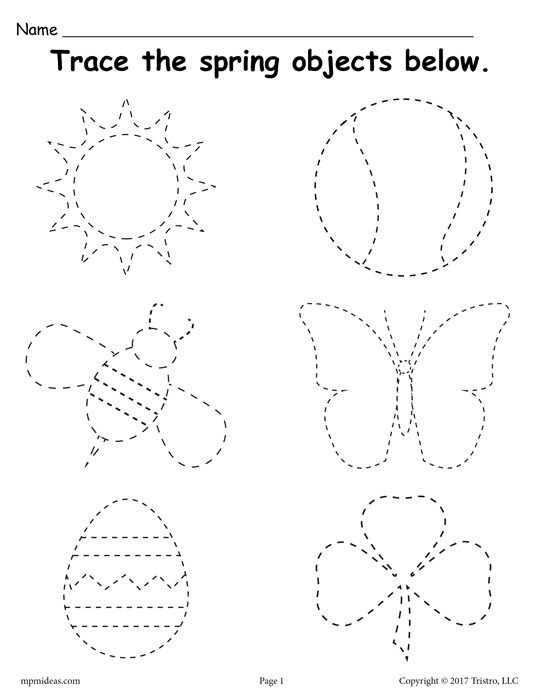 Drawing Tracing Worksheets For Kids