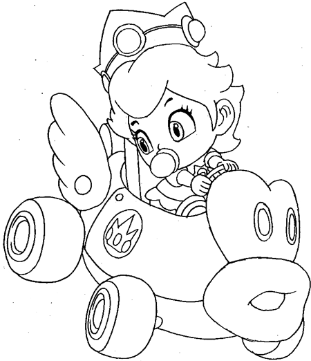 Mario Kart Coloring Pages