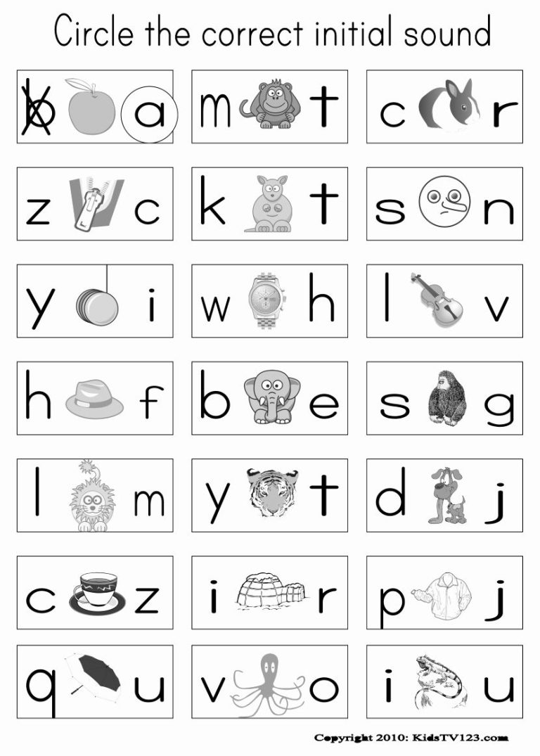 Phonics Worksheets Pdf