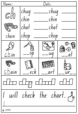 Ch Words Worksheet