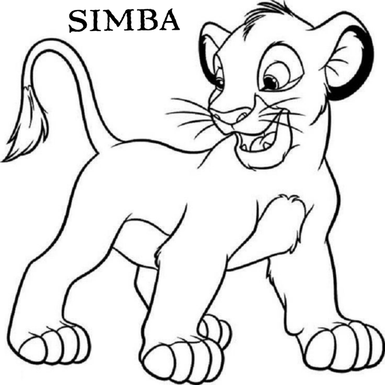 Simba Coloring Pages