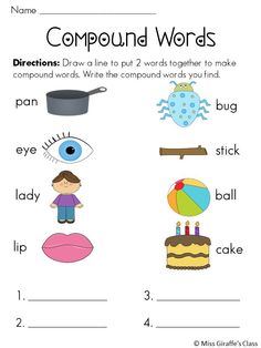 Compound Words Worksheet