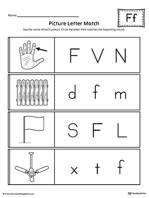 Letter F Worksheets