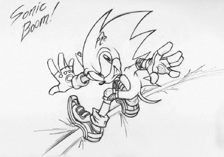 Sonic Boom Coloring Pages