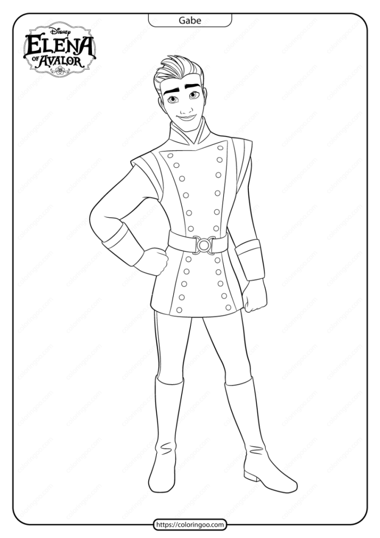 Elena Coloring Pages