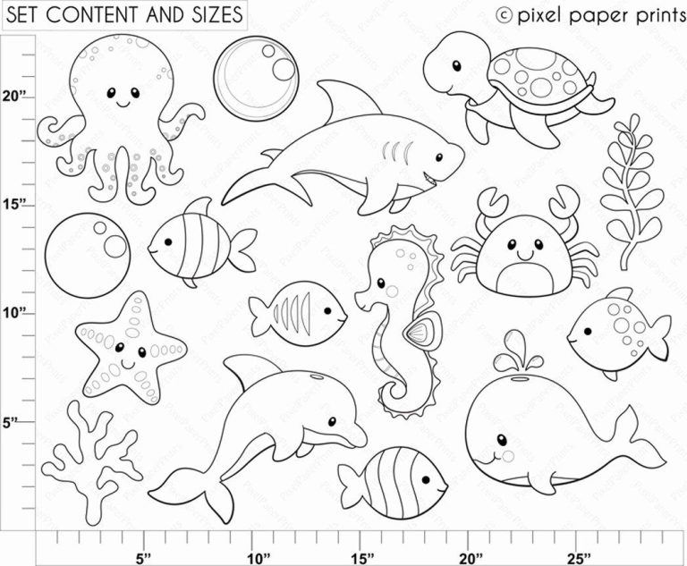 Ocean Animals Coloring Pages