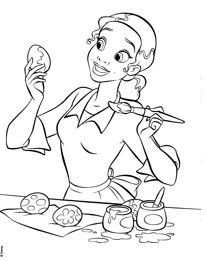 Princess And The Frog Coloring Pages