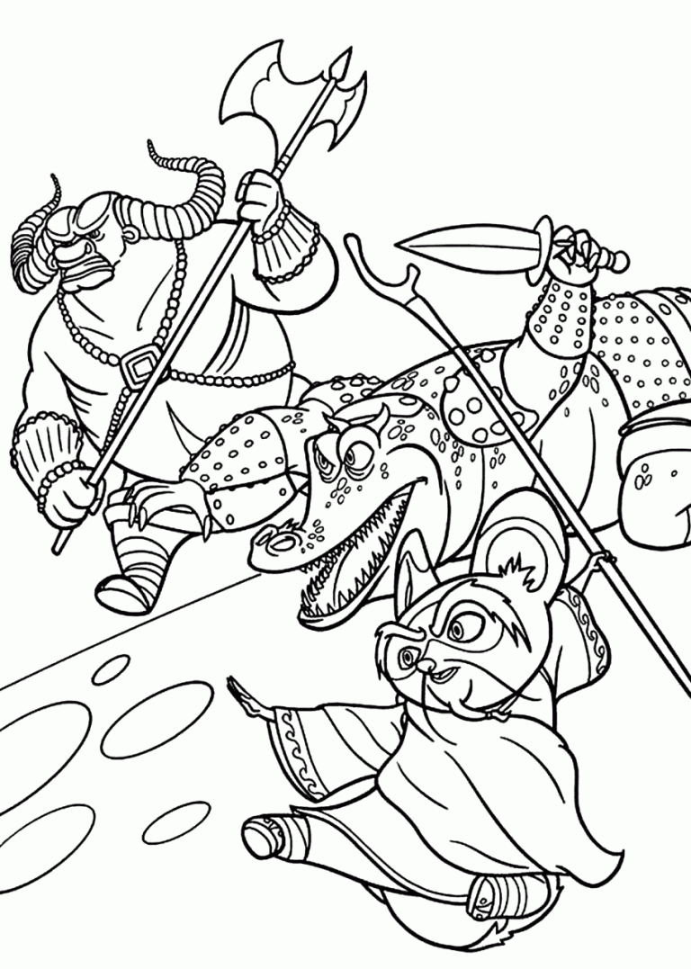 Kung Fu Panda Coloring Pages