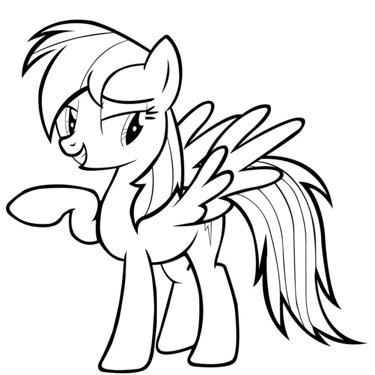 Rainbow Dash Coloring Pages