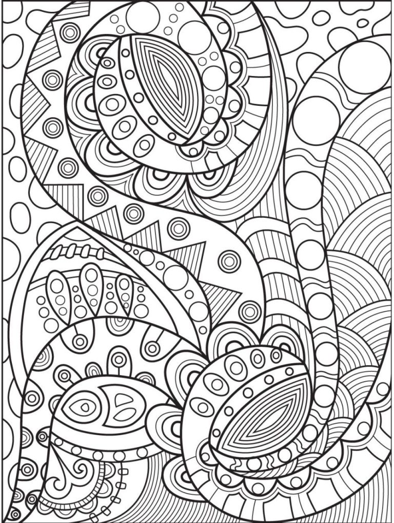 Abstract Coloring Pages