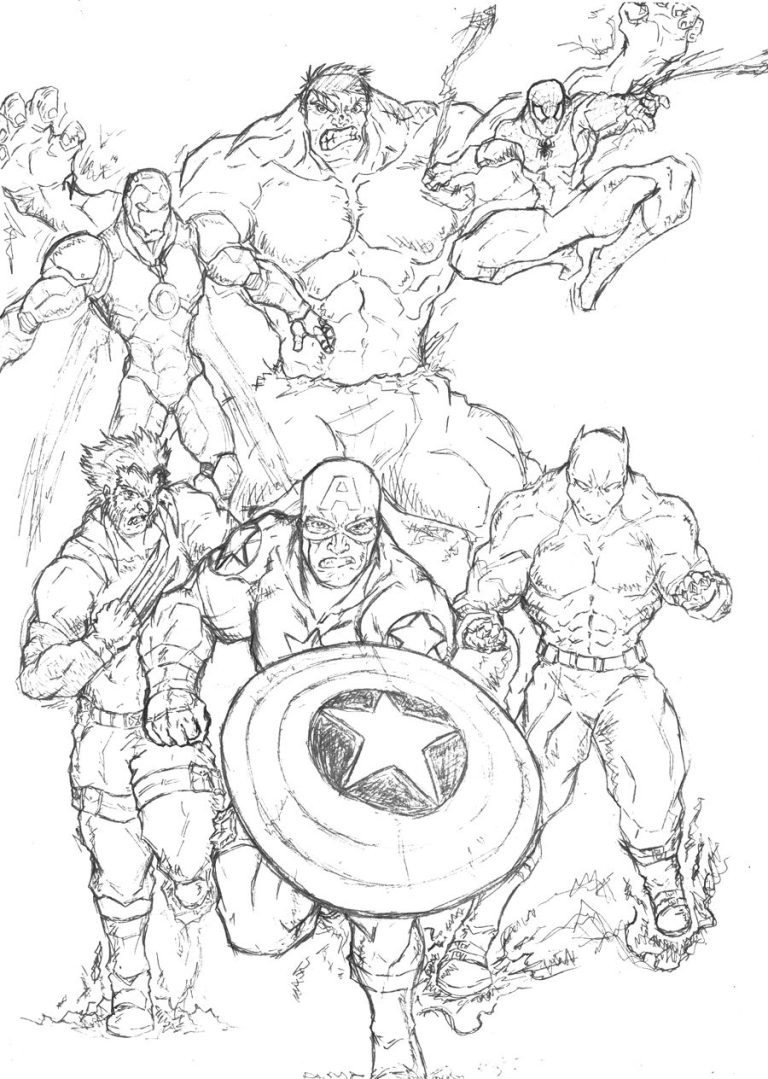 Marvel Coloring Pages