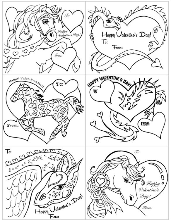 Printable Valentine Coloring Pages