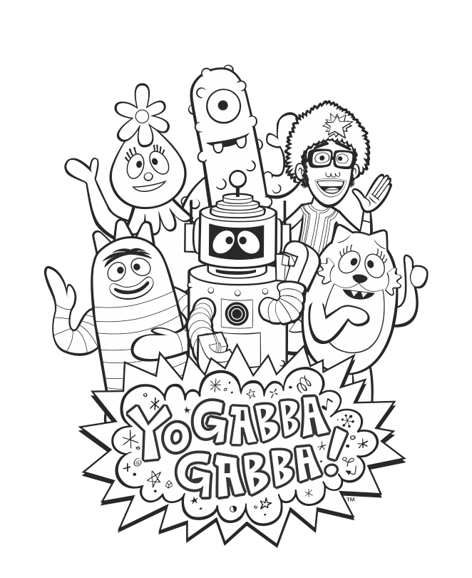 Yo Gabba Gabba Coloring Pages