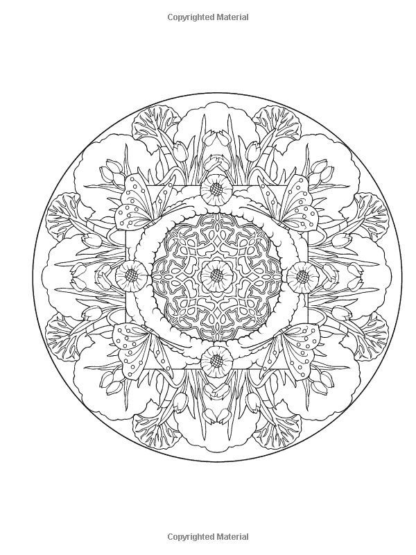 Nature Mandalas Coloring Book